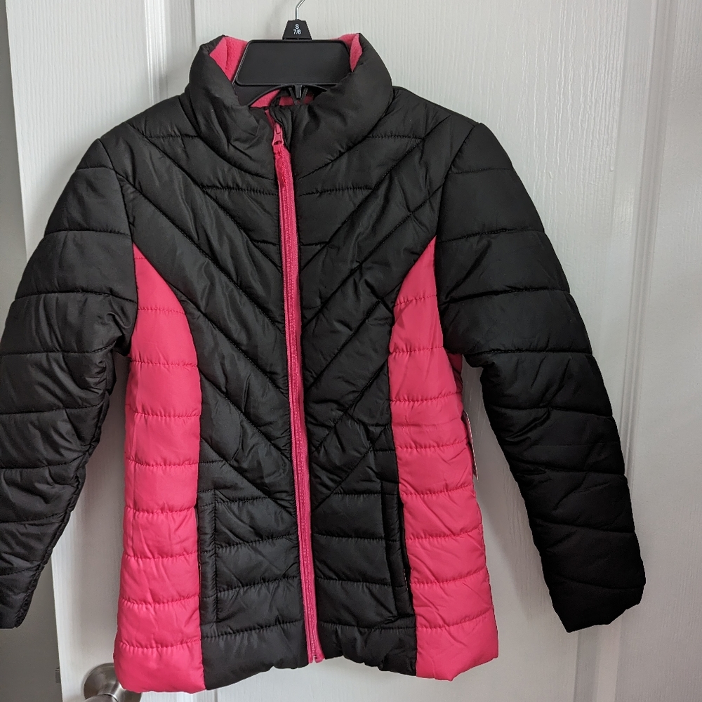 Brand New Pink & Black Coat
